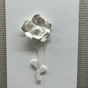 3D Clay Flowers on Canvas Board 5x7
